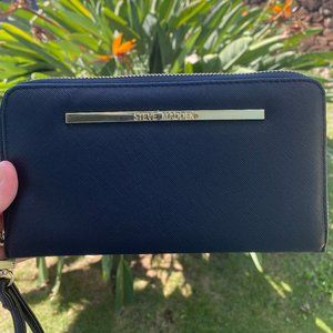 Steve Madden Black Wallet with Wristlet strap